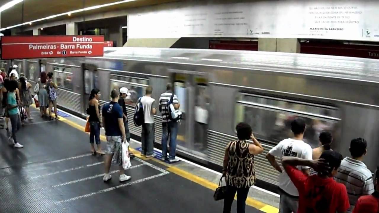 Linha 3 Do Metro De Sao Paulo Estacao Tatuape Hd Youtube