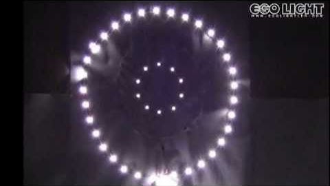 Audio RGB LED Controller with 3 Circular sets of White LED Modules - EcolocityLED.com