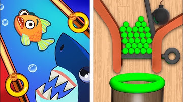 Save The Fish Vs Pull The Pin - All Levels Gameplay For Android, iOS The Best Mobile Game