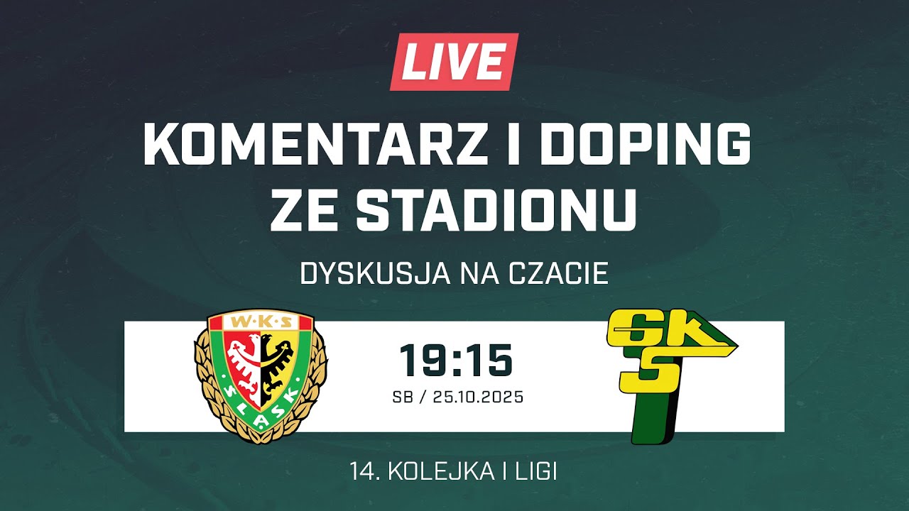 Śląsk Wrocław - Górnik Łęczna (K. Rakowicz i P. Junik, I liga, LIVE, na żywo, doping)