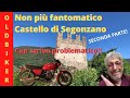 Non pi fantomatico castello di segonzano con guzziv35trentino in moto