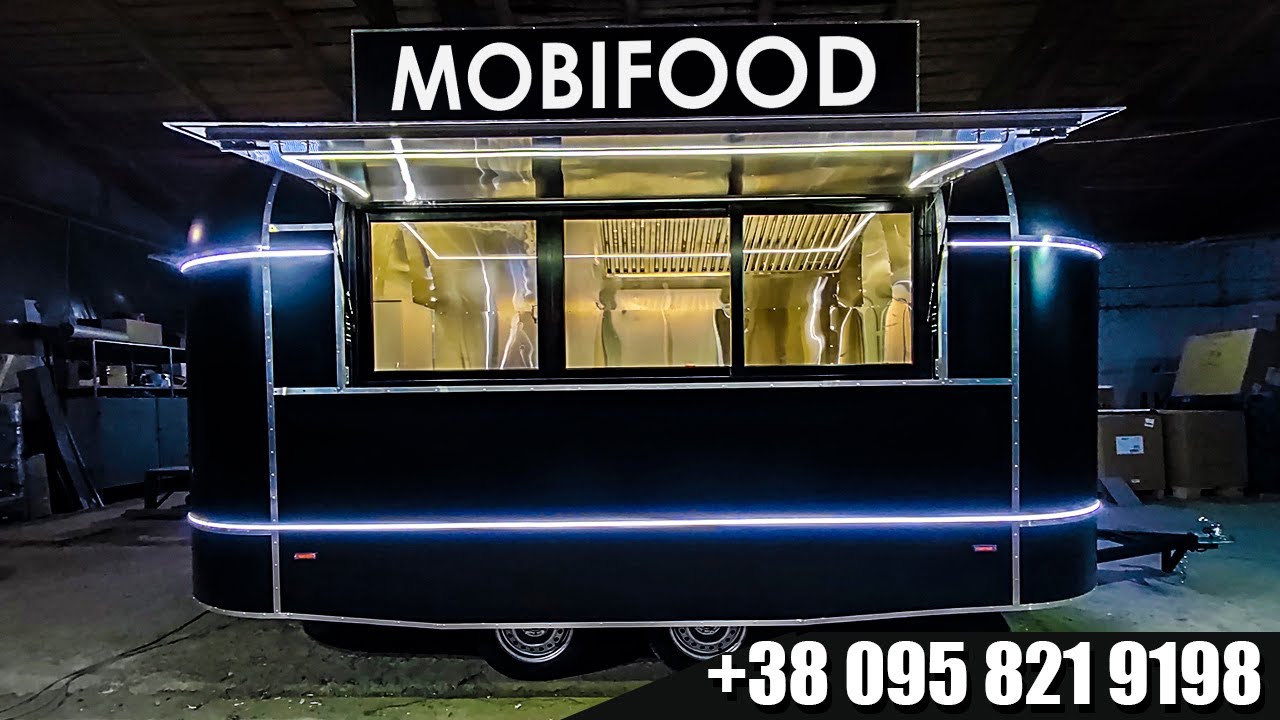 Покупка фуд-трака для уличной еды. Трейлер АирСтим для еды на колесах от Mobifood.