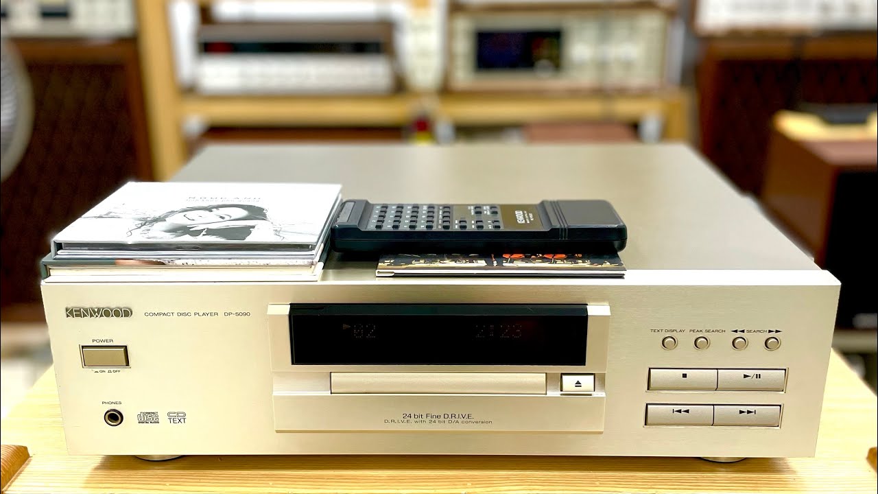 CD Kenwood DP-5090 ! Giải mã 24 bit , chất âm dày dặn . Mặt vàng