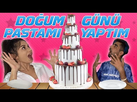 DOĞUM GÜNÜ PASTAMI KENDİM YAPTIM w/Mavi