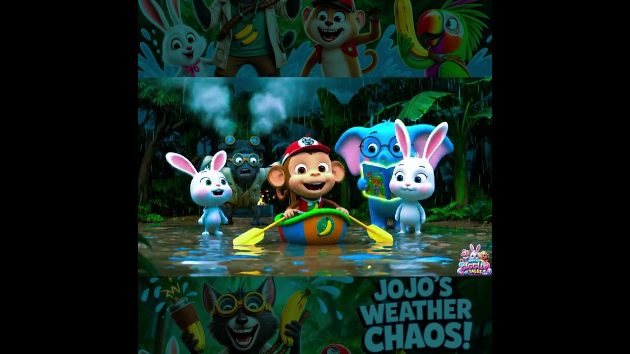 Nonstop Rain in the Jungle 🌧️😂 | Milo’s Bucket Boat Adventure | Sweet Giggle Tales Shorts