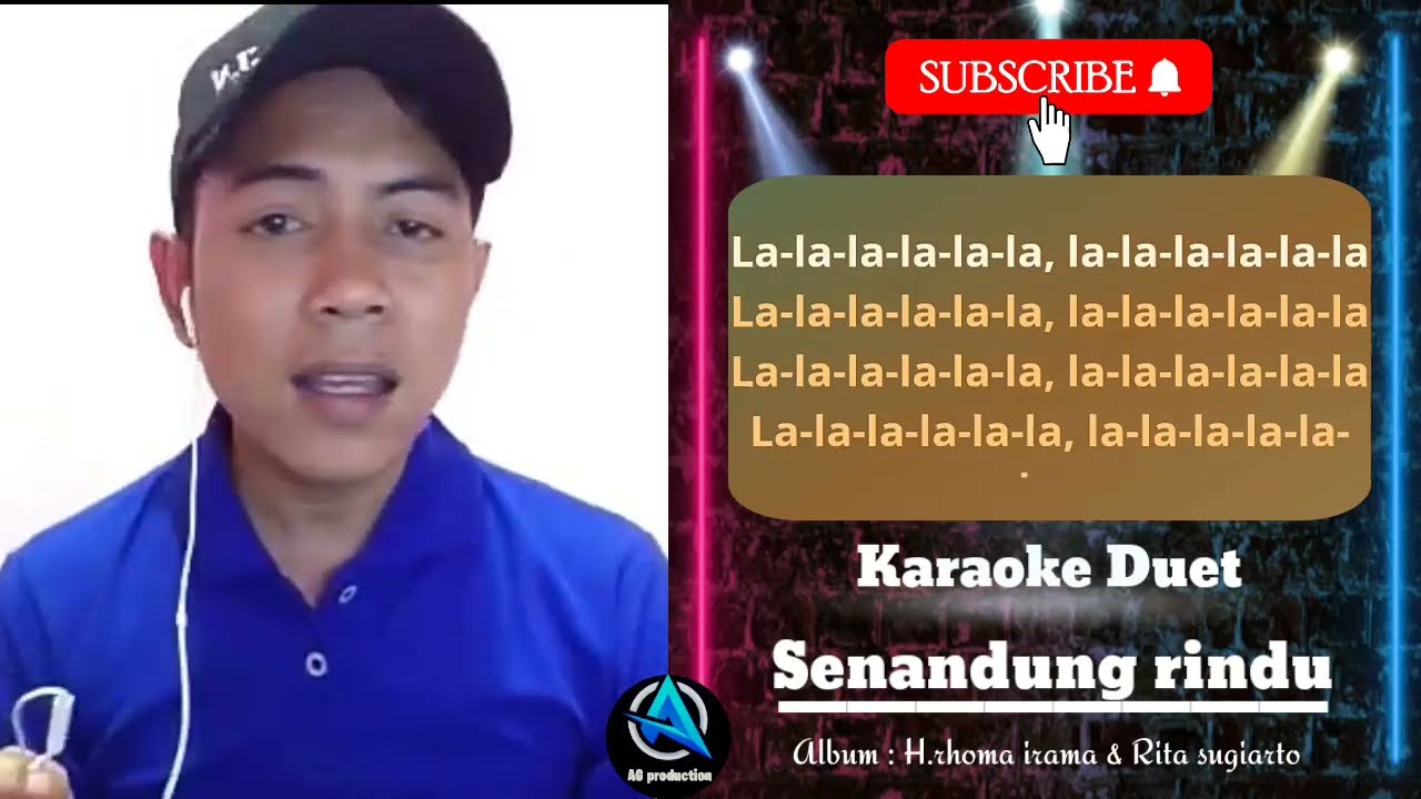 SENANDUNG RINDU Karaoke duet cewek YouTube