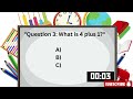 🧮 Kindergarten Math Quiz: Fun Addition Game for Kids | Learn Numbers & Counting