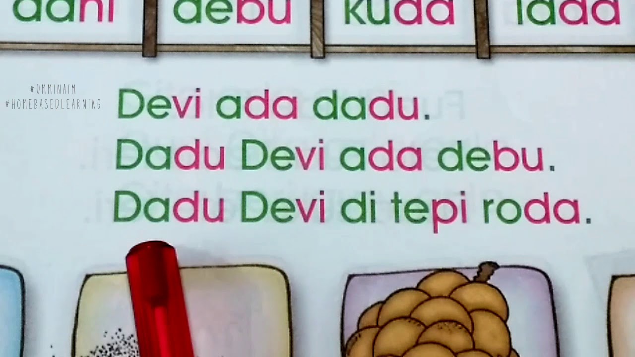 Baca Cepat 5-6 Tahun Prasekolah | Perkataan/Ayat Huruf 