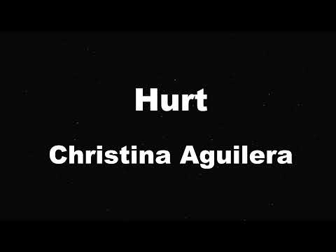Karaoke Hurt - Christina Aguilera No Guide Melody Instrumental
