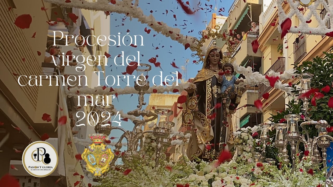 Procesión marítimo-terrestre virgen del Carmen torre del mar 2024