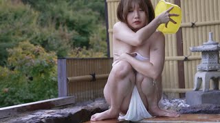 ⁣【温泉女子】浮き輪で入浴できる温泉で遊んでいきませんか【限定動画は概要欄まで】100%源泉貸切り　Open-air bath　#hotspring  #溫泉 #airpanas #japan