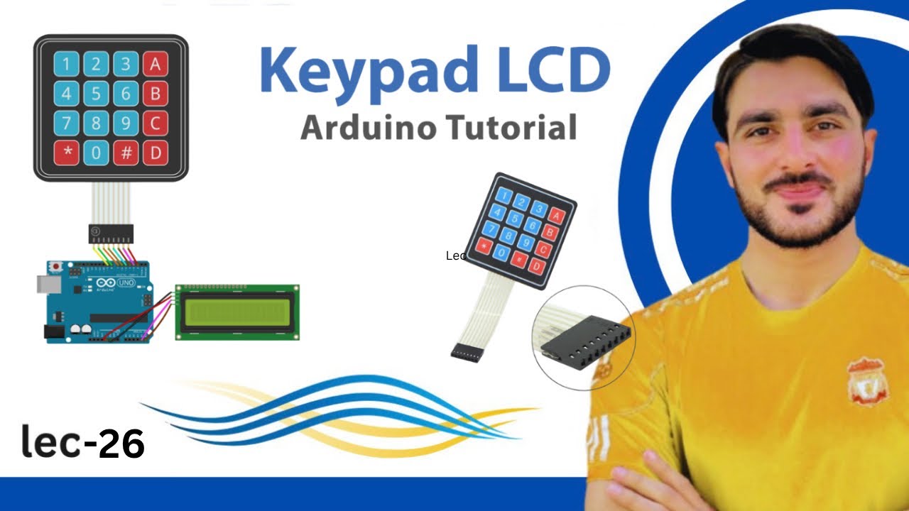 Lec-26 How to Use a Keypad to Control LEDs in a tinkercad || Robotics ...