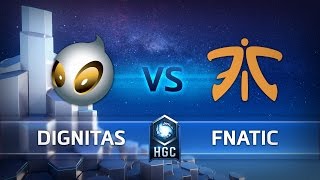 HGC EU - Phase 1 Part 2 - Game 1 - Fnatic v Team Dignitas