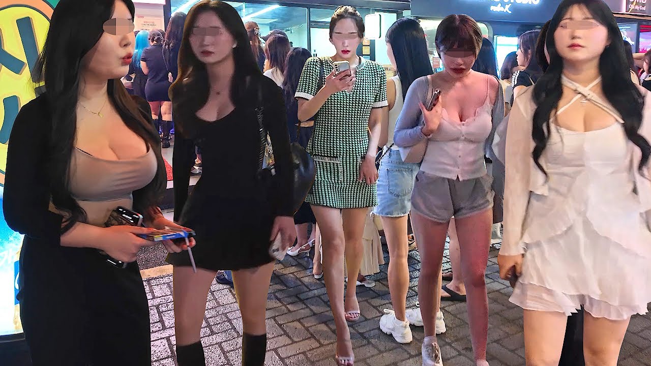 [4K 마지막 열대야에 강남 클럽 거리] 열대야에 강남 거리에는 시원하게 옷을 입으신 분들이 많네요^^ #강남#서울#한국