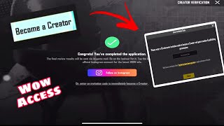 HOW TO GET WOW MAP ACCESS IN PUBG MOBILE ? BECOME A CREATOR WITHOUT INVITATION CODE