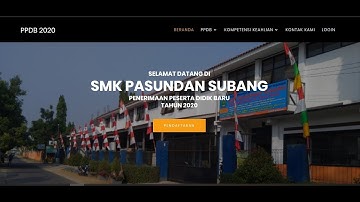 Tutorial Pendaftaran PPDB Online SMK Pasundan Subang Tahun Pelajaran 2020/2021