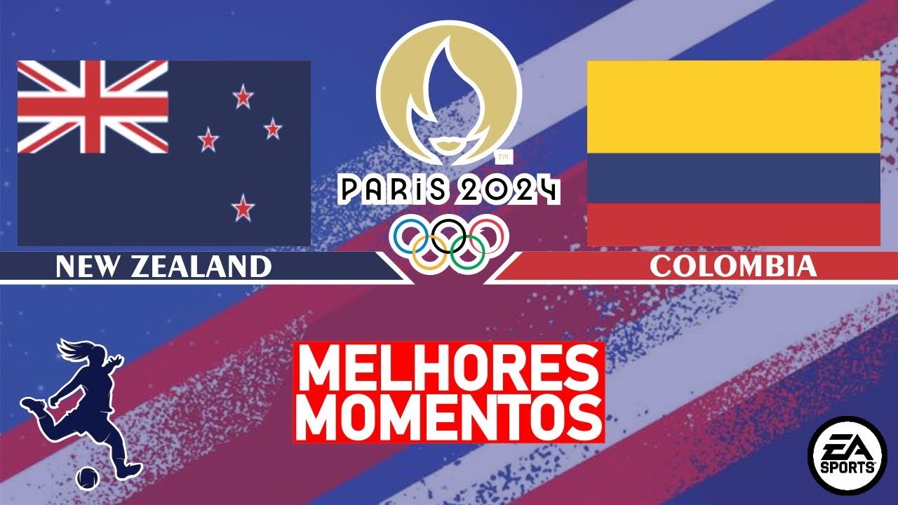 Nova Zelândia x Colômbia MELHORES MOMENTOS 28/07/2024 | Futebol ...