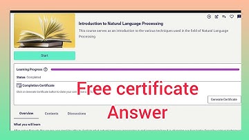 Introduction to Natural Language Processing answers from infosys springboard #infosysspringboard