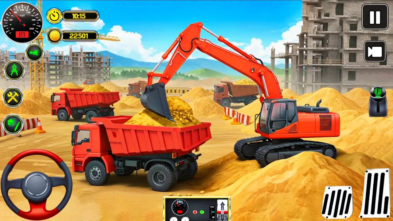 Real Large City Construction Games 2025 | City Road Construction ...