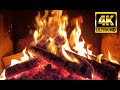 🔥 Cozy Fireplace 4K. Fireplace Ambience with Crackling Fire Sounds. Fireplace Burning 4K