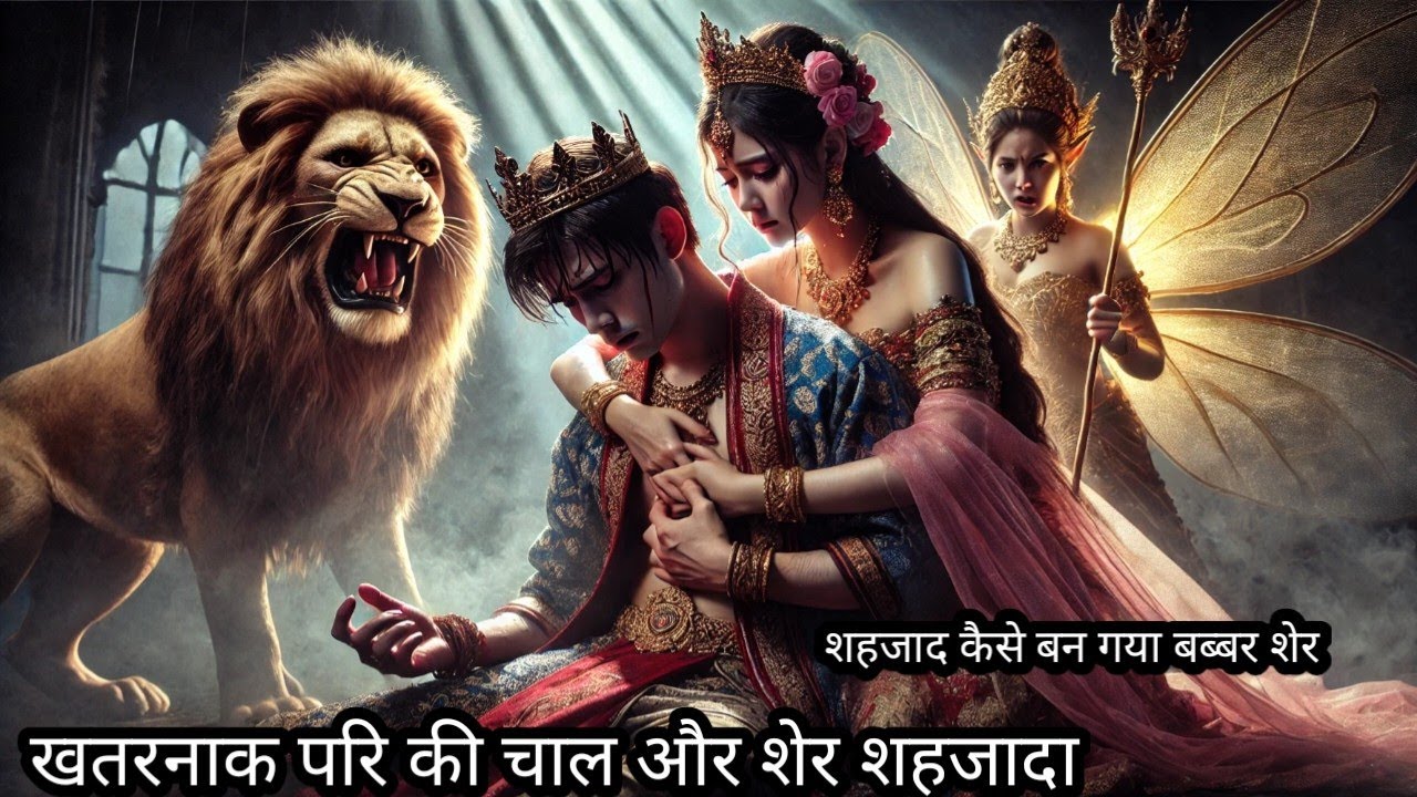 जालिम परि की मोहब्बत जख्मी शहजादा खूबसूरत शहजादी और बब्बर शेर की अजीब प्रेम कहानी परी ने शहजादे के