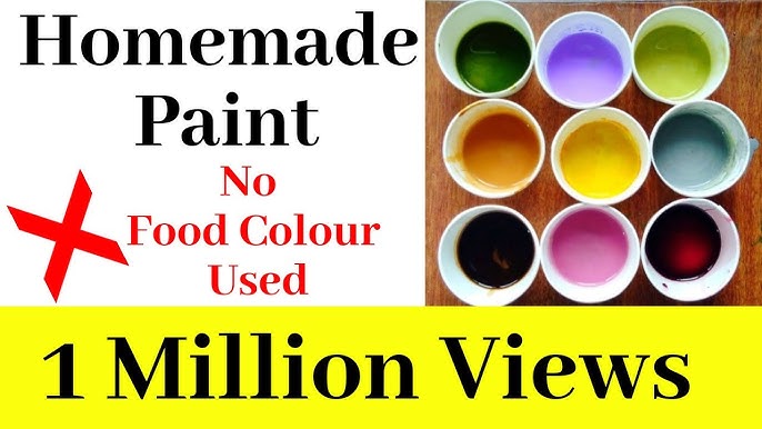 Homemade white acrylic paint /how to make white acrylic paint at