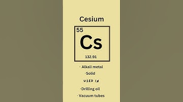 Cesium - Elements series part fifty-five 🧪 #science #stem #learning