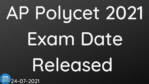 AP Polycet Exam Dates Released