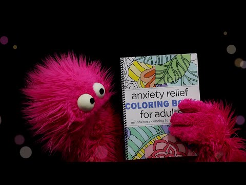 ASMR NEW COLORING BOOK For Mindfulness & Anxiety Relief + Whispered Ramble 📒🖍️