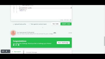 HackerRank solution -1D Arrays in C