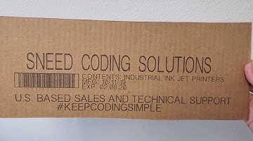 Sneed-Jet B1 with (2) Add-On Printheads Printing on Flat Corrugate Cardboard