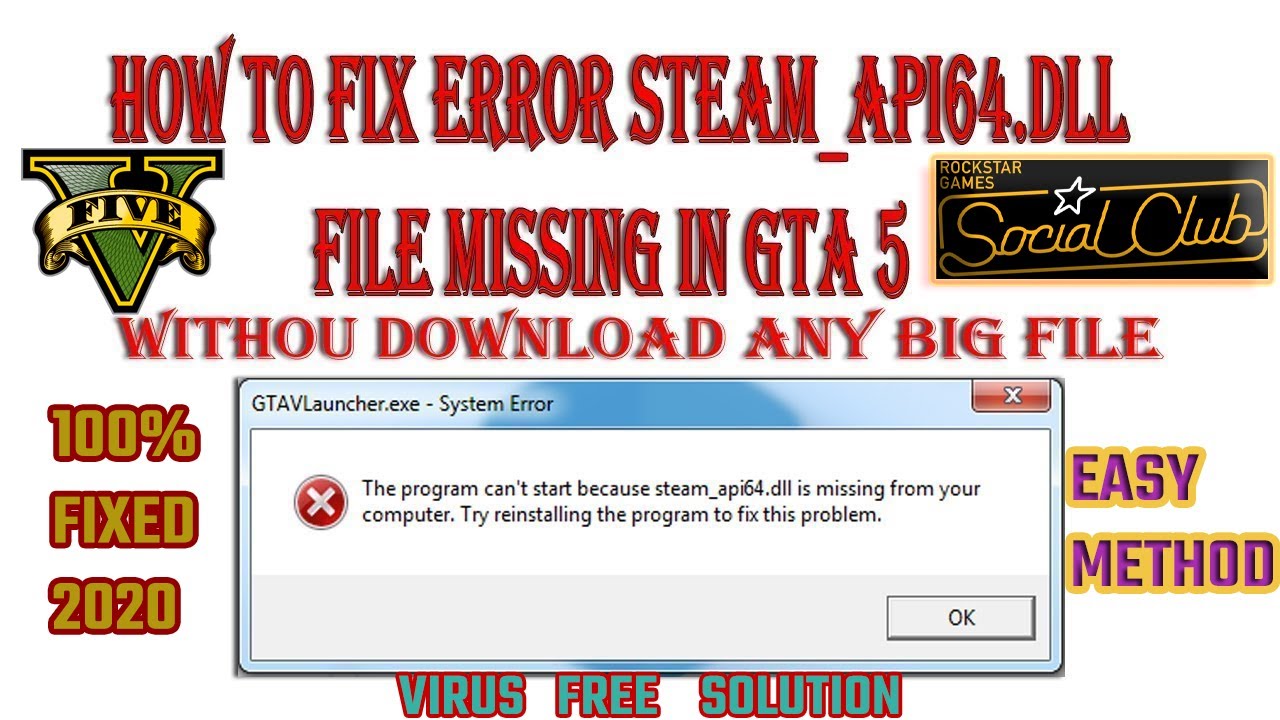 Steam api64 dll mortal kombat. Ошибка steam_api.dll. gta 5 steam api64.dll ошибка. ошибка гта 5 err_gfx_d3d_init. error 100.