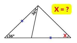 Find The Angle X In The Triangle