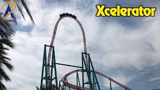 Xcelerator is a high-octane thrill ride at knott's berry farm that
launches riders 0-82 mph in 2.3 seconds straight up 205 feet 90-degree
ascent and an ...