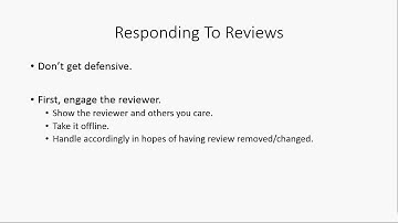 Yelp Training Course: Responding To Reviews