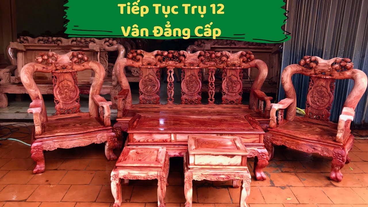 ✔️ Tuyệt Phẩm : Bàn Ghế Minh Quốc Đào Tay 12 Gỗ Hương - youtube