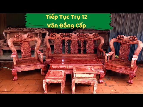 Video ✔️ Tuyệt Phẩm : Bàn Ghế Minh Quốc Đào Tay 12 Gỗ Hương - youtube