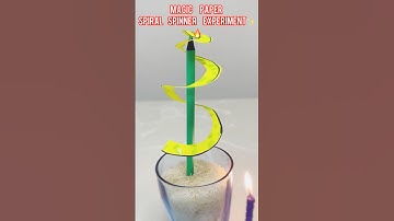 Paper Spiral Spinner with Candle Heat 🌀🔥 | Easy Science Experiment for Kids #scienceexperiment