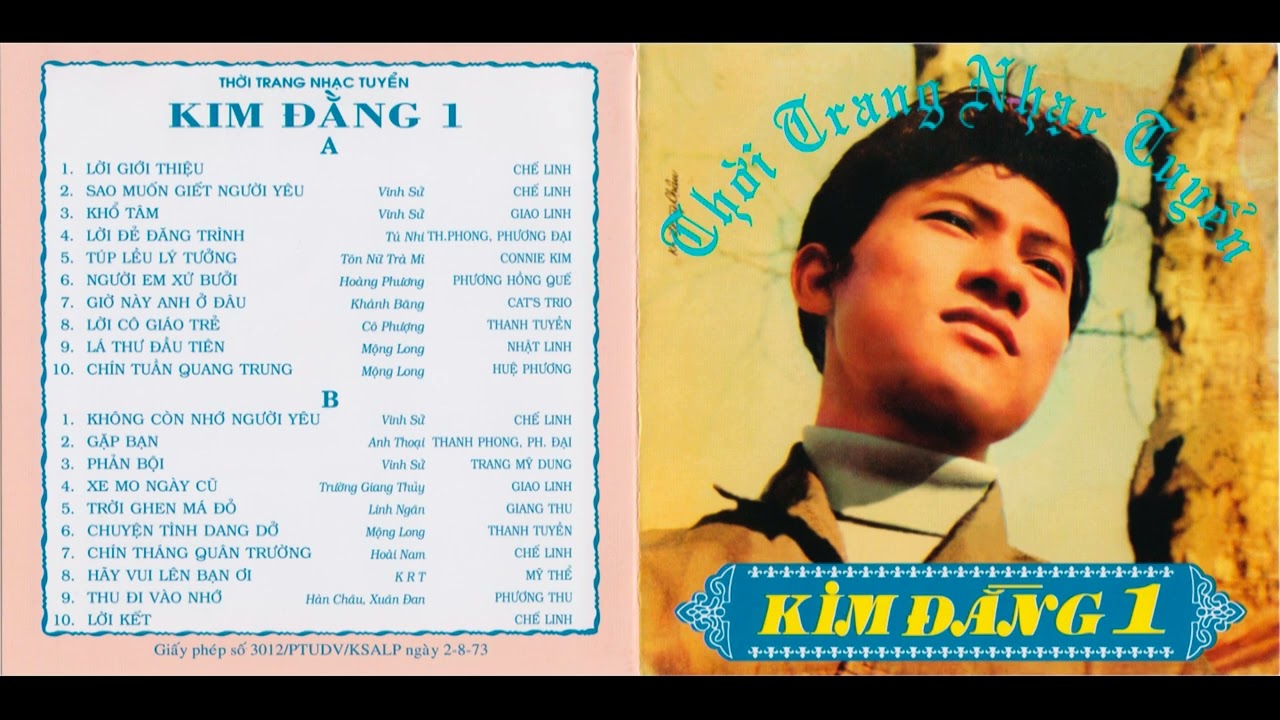Kim Đằng 1.Thâu âm trước 75: Chế Linh,Giao Linh,Thanh Tuyền,Thanh Phong,Giáng Thu.Alo 0964396651