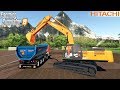 Farming Simulator 19 - HITACHI 350LC-6 Excavator Digging A Hole In The Ground