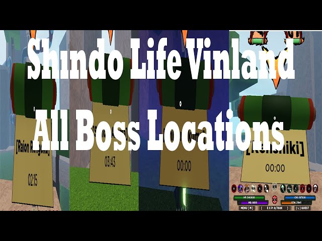 All Vinland BOSS LOCATIONS (Renshiki , Shindai Akuma , Raion