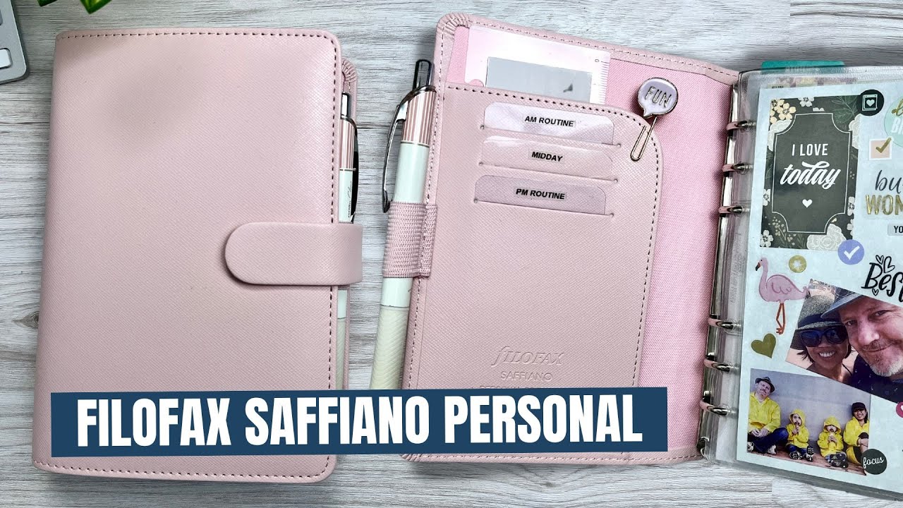 Filofax Pocket Saffiano Raspberry Organiser - Papelaria - Filofax