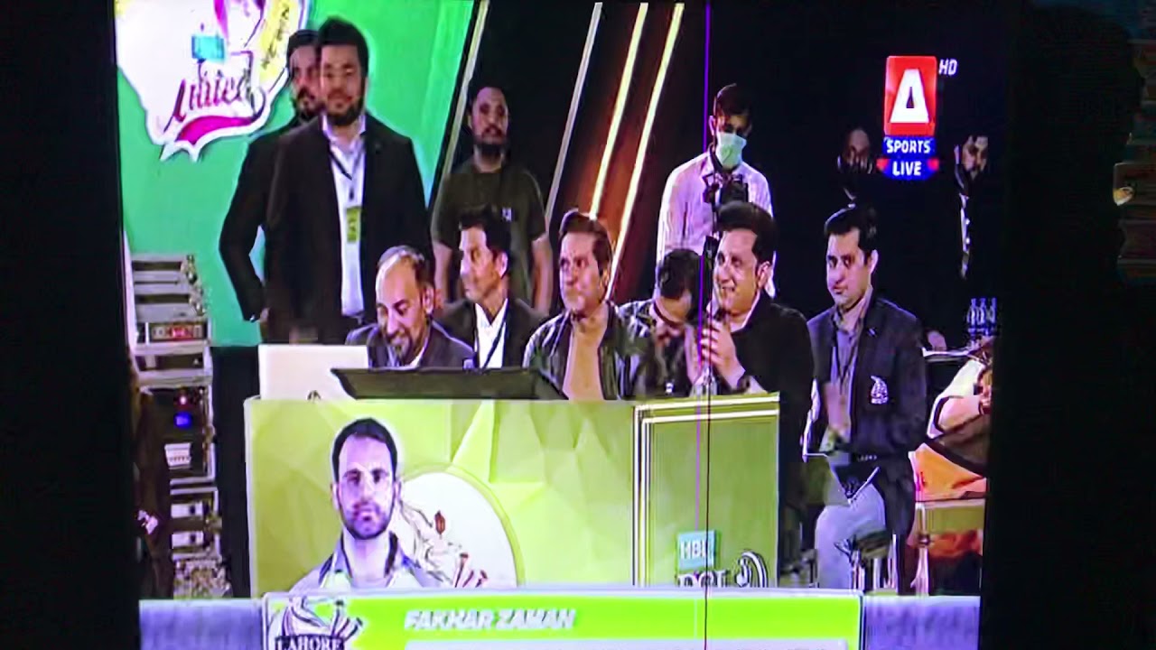 Hbl psl draft 2022 lahore qalandars pick fakhar zaman again