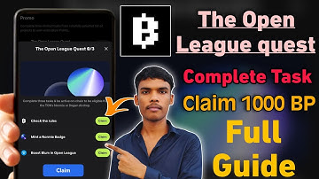 How To Complete Blum Open League Quest | Open League Quest Blum Airdrop Task Complete