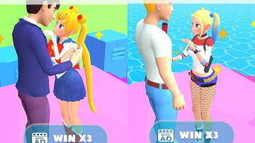 MAKEOVER RUN GAME 😘💖 - all levels mobile gameplay walkthrough android, ios