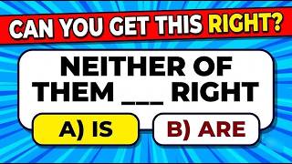Mixed English Grammar Quiz: CAN YOU SCORE 10/10 | Level 2