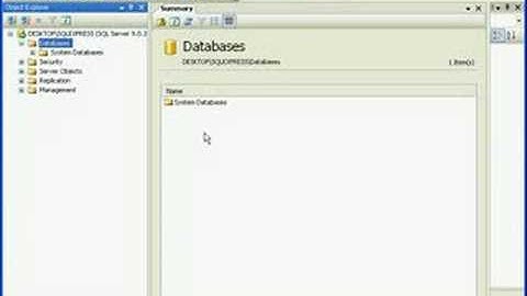 4.1 Detaching and Attaching a Database in SQL Server 2005 Express