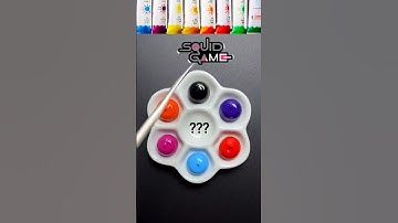 Guess the mixed colors of squid Game #memes #colormixing #shorts #colorfusiontv