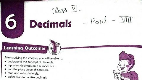 Class 6 Math | Chapter 6 Decimals Part 8 | mkd agrim academy
