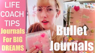 Use a Bullet Journal Binder to organize your big goals -- tips from a life coach!